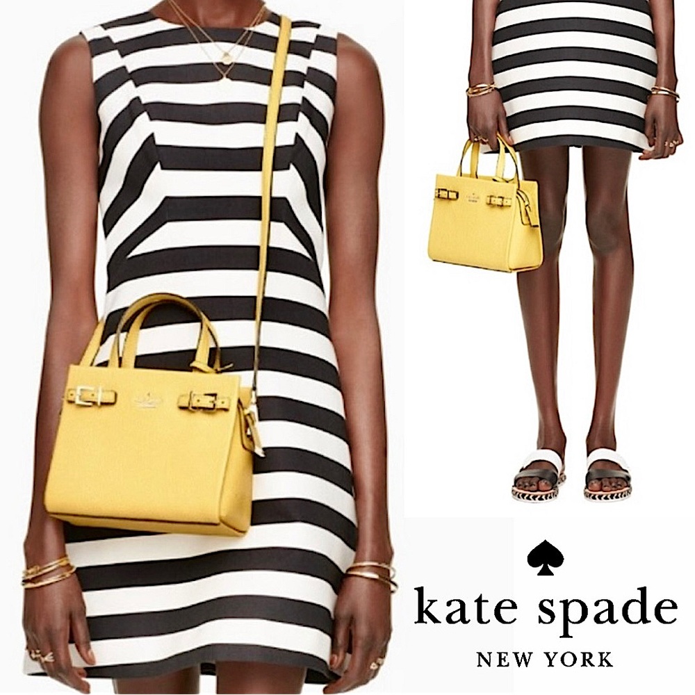 🆕Kate Spade ♠️ Holden Street Small Lanie Satchel/Crossbody in Lemon Yellow